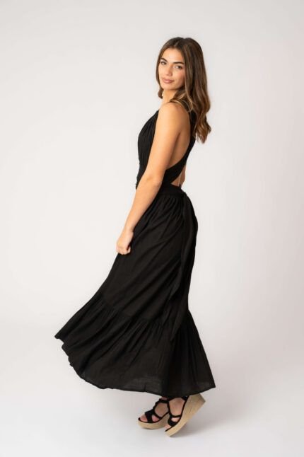 Vestido Largo Daisy Black — vista 2