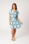 Vestido Corto Fresh Blue Rombos