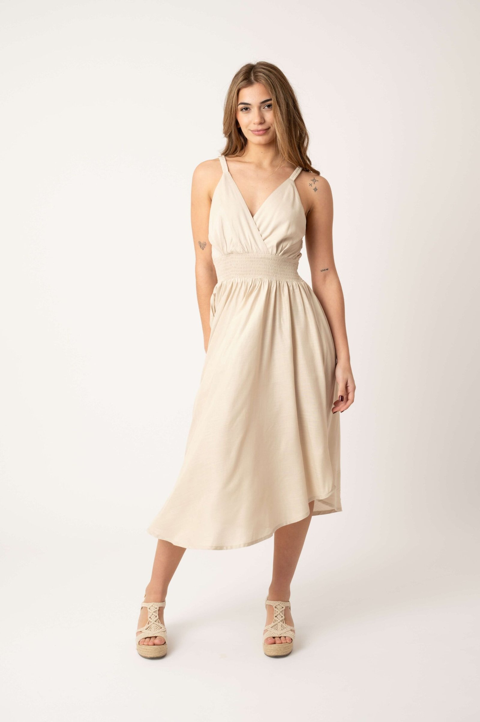 INTI BEIGE 1 Vestido Largo Inti Beige