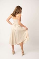 Vestido Largo Inti Beige — vista 2