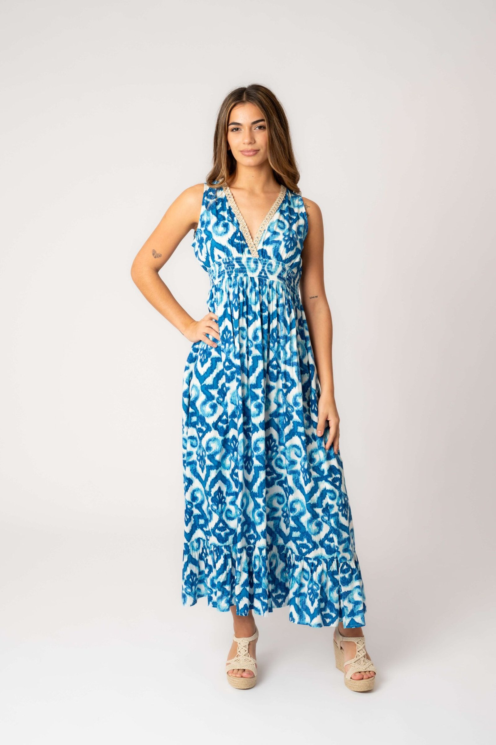 JASPREED BLUE 1 Vestido Largo Jaspreed Blue