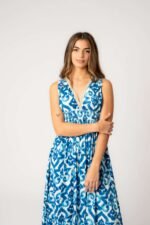 Vestido Largo Jaspreed Blue — vista 4