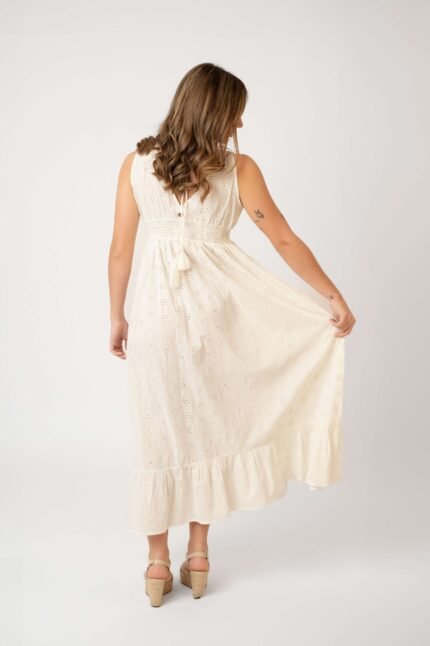 Vestido Largo Jaspreed White — vista 2
