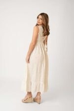 Vestido Largo Jaspreed White — vista 3