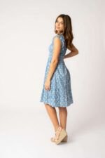 Vestido Corto Lisa Blue — vista 2