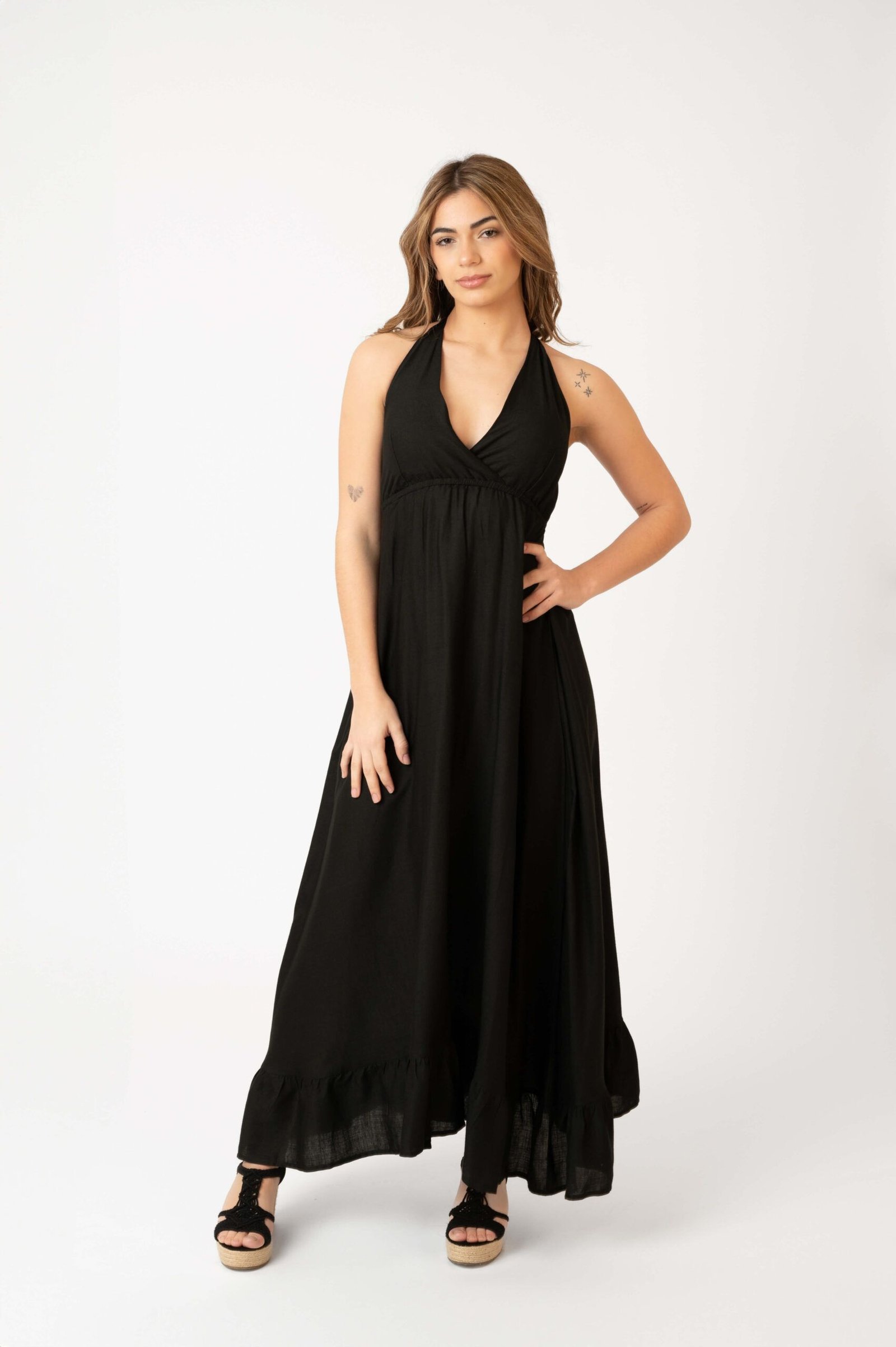 NEREA BLACK 3 Vestido Largo Nerea Black