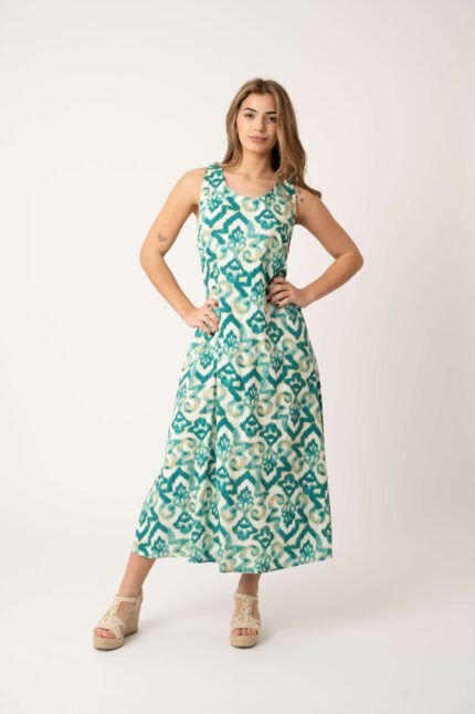 Vestido Largo Pilar Aqua