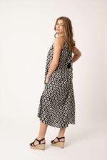 Vestido Largo Pilar Black Rombos — vista 2