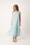 Vestido Largo Pilar Blue Rombos