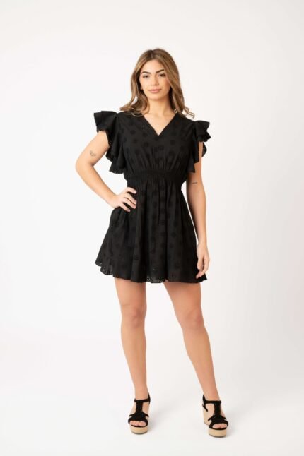 Vestido Corto Prema Black Solid
