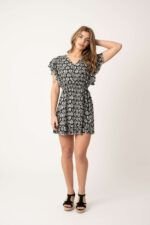 Vestido Corto Prema Black Leaf — vista 2