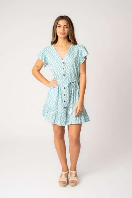 Vestido Corto Sunrise Blue