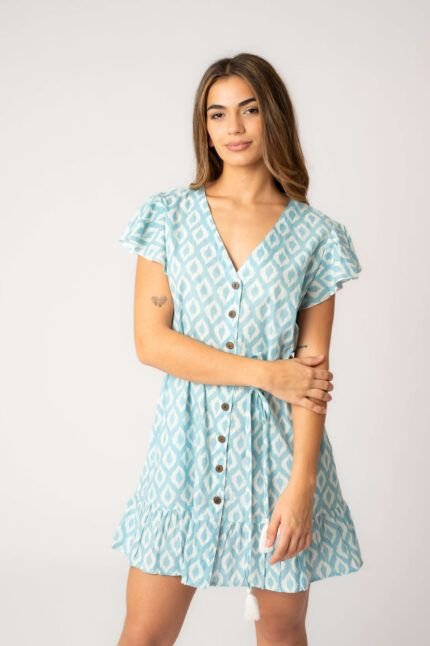 Vestido Corto Sunrise Blue — vista 2