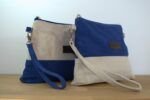 Bolso Bicolor Montecarlo Natural Blue — vista 2