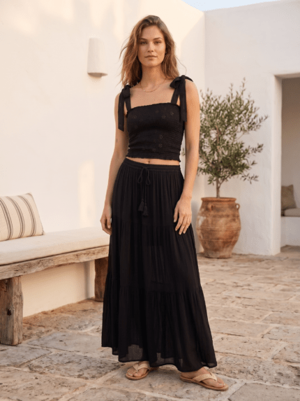 Falda Larga Reina Black