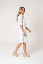 Camisa Midi Sara White — vista 3