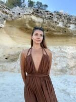 Vestido Largo Indira Chocolate — vista 3