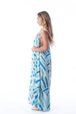 Vestido Largo África Aqua Inv — vista 4