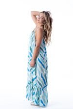Vestido Largo África Aqua Inv — vista 3