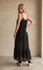 Vestido Largo África Black/Golden — vista 2