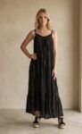 Vestido Largo África Black/Golden