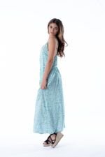 Vestido Largo Carmela Aqua — vista 3