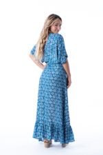 Vestido Largo Celine Indigo — vista 2