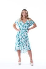 Vestido Corto Corina Aqua — vista 3