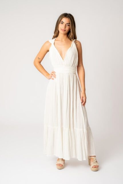 Vestido Largo Daisy White