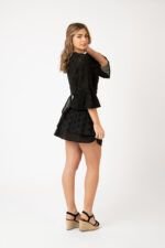 Falda Corta Ibiza Black Schiffly — vista 2