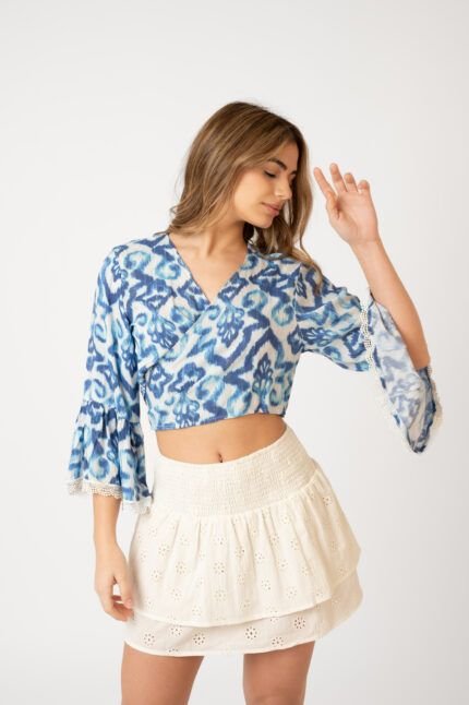 Falda Corta Ibiza White Schiffly