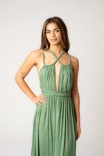 Vestido Largo Indira Green — vista 4