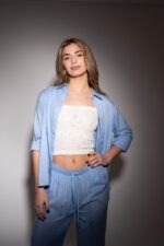 Camisa Corta Ines Sky Blue — vista 3