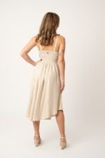 Vestido Largo Inti Beige — vista 3