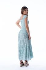 Vestido Largo June Blue Dot — vista 2