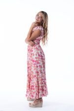 Vestido Largo June Red Ginko — vista 3