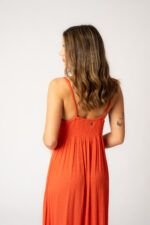 Vestido Largo Mica Teja — vista 3