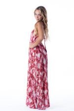 Vestido Largo Miranda Ikat Red — vista 3