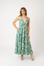 Vestido Largo Nerea Aqua — vista 3