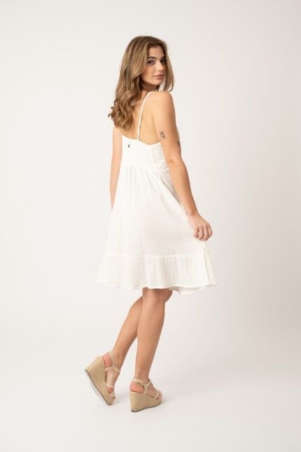 Vestido Corto Rose White — vista 2