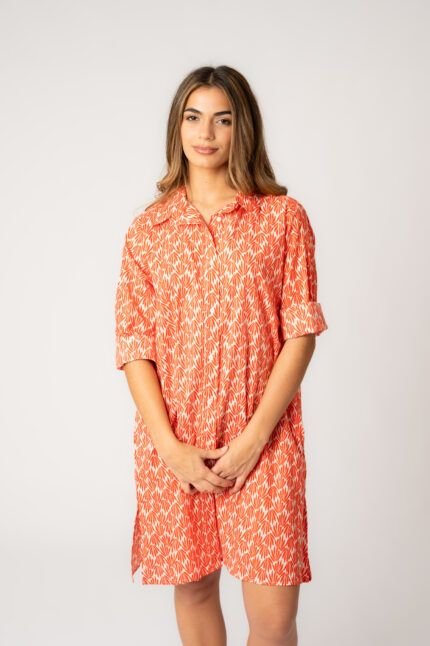 Camisa Midi Sara Red — vista 2