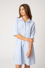 Camisa Midi Sara Blue Stripe — vista 2