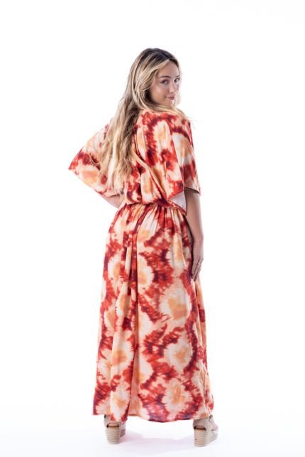 Vestido Largo Simona Red — vista 2