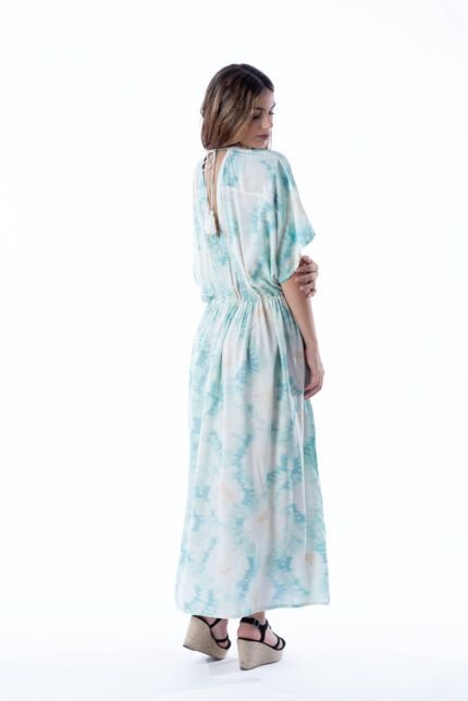 Vestido Largo Simona Aqua — vista 2