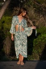 Falda Midi Xisca Aqua — vista 2