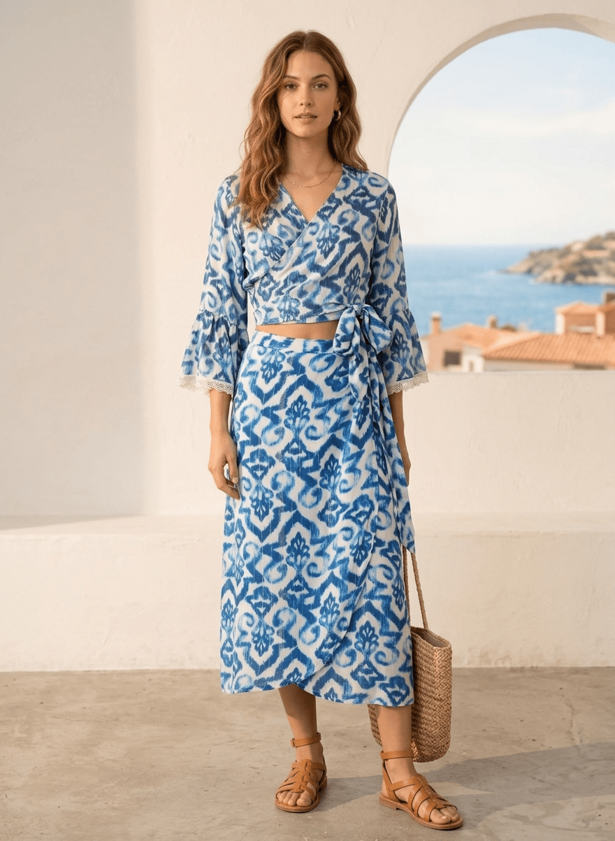 Xisca y Bianca Bluue Blusa Bianca Blue