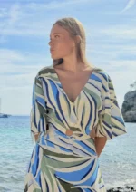 Vestido Largo Nicky Blue — vista 3
