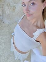 Top Bustier Long Beige — vista 2