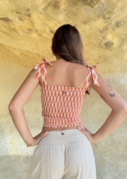 Top Bustier Long Teja Feather — vista 2