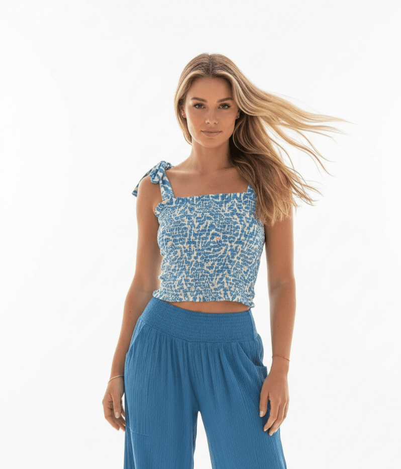 3613352 1 Top Bustier Long Blue Wild